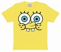 Kids Shirt - Spongebob Face - Gelb