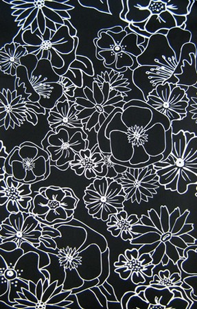 TAPETE - FLOWERS BLACK&WHITE auf einer Luzern Wunschliste / Geschenkidee