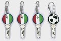 FUSSBALL 4ER SET FORZA ITALIA - KEYCOVERS - SCHL�SSELKAPPEN