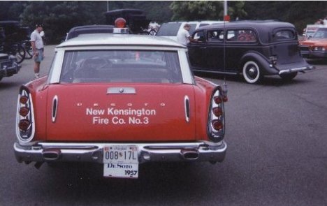 1957 DESOTO AMBULANCE REAR