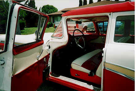 1957 FORD COUNTRY SEDAN INSIDE