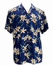 Original Hawaiihemd - Star Orchid - Navy - Paradise Found Modell: SORNavy