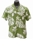 ORIGINAL HAWAIIHEMD - TIARE - GREEN - PARADISE FOUND