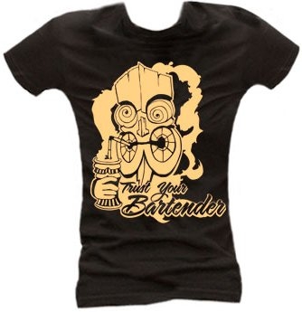TRUST YOUR BARTENDER - GIRL SHIRT auf einer Wien Wunschliste / Geschenkidee