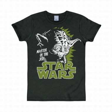 LOGOSHIRT - STAR WARS SHIRT YODA SCHWARZ auf einer Basel Wunschliste / Geschenkidee