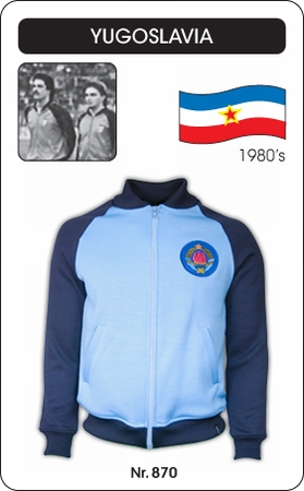 JUGOSLAWIEN RETRO JACKE FUSSBALL 1980
