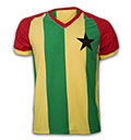 Ghana Trikot - Retro Fussball Trikot gestreift Modell: TRIK-681