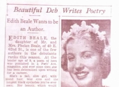 Grey Gardens - Fr�her Little Edith Beale Zeitungsartikel