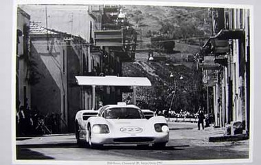 HILL/SHARP, CHAPPARAL 2F, TARGA FLORIO 1967. POSTER