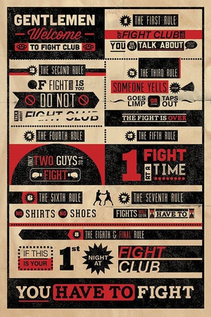 FIGHT CLUB POSTER RULES