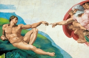 Fototapete - Riesenposter - The creation of Adam - Klicken f�r gr�ssere Ansicht